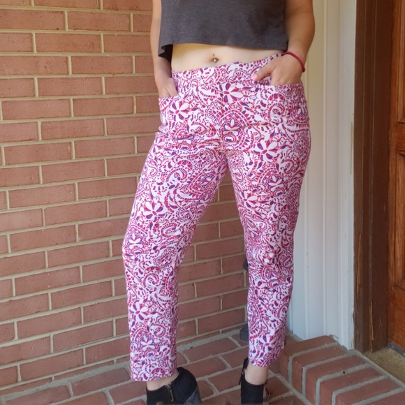 Colorful statement work capris - Picture 2 of 13